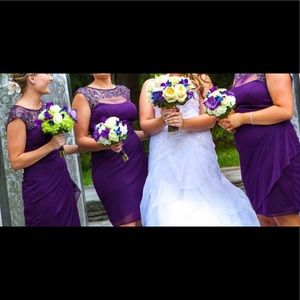 Bridesmaid dress in purple-size 6